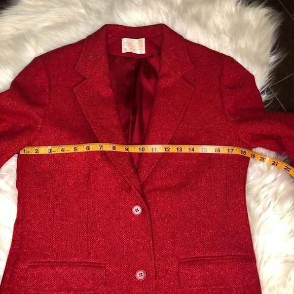 Vintage 1980/90s Pendleton Woolen Mills Red Blazer - Picture 13 of 13